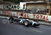 Jo Siffert, (14) Brabham BT11 BRM. Monaco Grand Prix 1965. - Photo by Edward Quinn