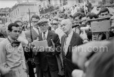 Driver briefing by Louis Chiron. Lorenzo Bandini (left). Monaco Grand Prix 1965. - Photo by Edward Quinn