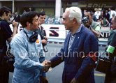 Jackie Stewart and Piero Taruffi, racing driver from Italy, of the Club des Anciens Pilote de Grand Prix, now Grand Prix Drivers Club GPDC. Monaco Grand Prix 1965. - Photo by Edward Quinn