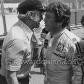 Colin Chapman, founder of Lotus Cars and Mario Andretti. Monaco Grand Prix 1978. - Photo by Edward Quinn