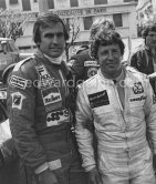 Mario Andretti and Carlos Reutemann. Monaco Grand Prix 1978. - Photo by Edward Quinn