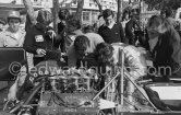 At work: Arturo Merzario, (37) Merzario-Ford. Monaco Grand Prix 1978. - Photo by Edward Quinn