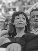 Juliette Gréco at a bullfight, Arles 1960. - Photo by Edward Quinn