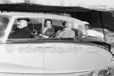 Nubar Gulbenkian and his wife. Armenian oil magnate. His father Caloust was named Mister Percent (Iraq Petroleum Company). Eden Roc, Cap d’Antibes 1959. Car: 1956 Rolls-Royce Silver Wraith, #LELW74, Allweather Tourer with "Perspex" top by Hooper (due to his claustrophopia) and air conditioning. Detailed info on this car by expert Klaus-Josef Rossfeldt see About/Additional Infos. - Photo by Edward Quinn
