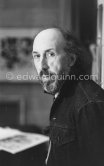 Richard Hamilton, "Inventor of Pop Art" at his studio. London 1977. - Photo by Edward Quinn