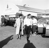 Moulay Hassan (later King Hassan II of Morocco) and his sisters. Nice Airport 1956. - Photo by Edward Quinn