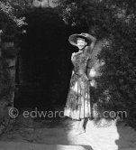 Audrey Hepburn before she found fame, visiting the medieval village of Eze, near Monaco 1951. - Photo by Edward Quinn