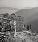 Audrey Hepburn before she found fame, visiting the medieval village of Eze, near Monaco 1951. - Photo by Edward Quinn