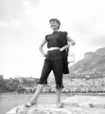 Hollywood actress Audrey Hepburn, before she found fame, at the harbor of Monaco 1951. - Photo by Edward Quinn