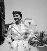 Audrey Hepburn during filming of "Monte Carlo Baby". Monte Carlo 1951. - Photo by Edward Quinn