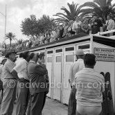 Alfred Hitchcock taking photos. Cannes 1954. - Photo by Edward Quinn