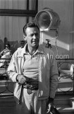 William Holden during filming of "Bonjour Tristesse". Cannes 1957. - Photo by Edward Quinn