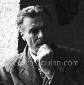 Aldous Huxley , participating in a parapsychological seminary at Vence 1954. - Photo by Edward Quinn