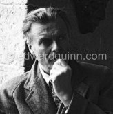 Aldous Huxley , participating in a parapsychological seminary at Vence 1954. - Photo by Edward Quinn