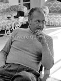 Curd Jürgens, who was the highest-paid actor in Europe, in the living room of his Villa Canzone della Mare, at Saint-Jean-Cap-Ferrat 1955. - Photo by Edward Quinn