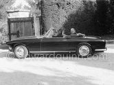 Curd Jürgens, his wife Simone Bicheron, mannequin off duty, and friends at Villa Saint-Hospice. Saint-Jean-Cap-Ferrat 1957. Car: 1955-59 BMW 503 Cabriolet - Photo by Edward Quinn