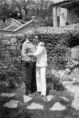 Curd Jürgens and his fifth wife Margie. La Vieille Bastide, Saint-Paul-de-Vence 1978. - Photo by Edward Quinn