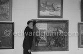 Irish painter Seán Keating (1889–1977). Exhibition at Municipal Gallery of Modern Art. Dublin 1963. - Photo by Edward Quinn
