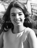 Christine Keeler. She was key figure in the John Profumo scandal. Cannes 1963. - Photo by Edward Quinn