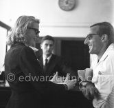 Grace Kelly and fashion designer Oleg Cassini. Cannes Film Festival 1955. - Photo by Edward Quinn