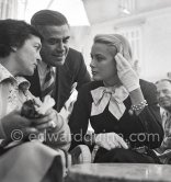 Grace Kelly and Gladys de Ségonzac (left), costume designer. Cannes Film Festival 1955. - Photo by Edward Quinn