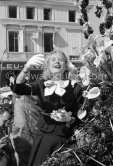 Grace Kelly at the battle of flowers. Cannes Film Festival. Cannes 1955. - Photo by Edward Quinn