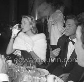 Grace Kelly and Jean-Pierre Aumont. They had a short affair. Cannes Film Festival 1955. - Photo by Edward Quinn