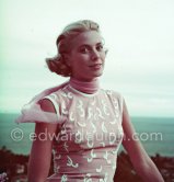 Grace Kelly during filming of "To Catch a Thief" 1954. - Photo by Edward Quinn
