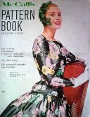Grace Kelly on the cover of McCall's pattern book, Spring 1955. This is the dress she wore to her first meeting with Prince Rainier, at the Palace in Monaco, 1955. - Photo by Edward Quinn