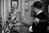 Grace Kelly (later to become Princess Grace) at the Royal Palace just before she met Prince Rainier for the first time. One of Prince Rainier’s personal servants, Michel Demorizi, guided her around some of the great number of rooms of the Royal Palace. Monaco 1955. - Photo by Edward Quinn