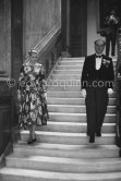 Grace Kelly (later to become Princess Grace) at the Royal Palace just before she met Prince Rainier for the first time. One of Prince Rainier’s personal servants, Michel Demorizi, guided her around some of the great number of rooms of the Royal Palace. Monaco 1955. - Photo by Edward Quinn