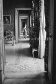 Grace Kelly (later to become Princess Grace) at the Royal Palace just before she met Prince Rainier for the first time. One of Prince Rainier’s personal servants, Michel Demorizi, guided her around some of the great number of rooms of the Royal Palace. Monaco 1955. - Photo by Edward Quinn