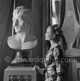 Grace Kelly (later to become Princess Grace) at the Royal Palace just before she met Prince Rainier for the first time. One of Prince Rainier’s personal servants, Michel Demorizi, guided her around some of the great number of rooms of the Royal Palace. Monaco 1955. - Photo by Edward Quinn