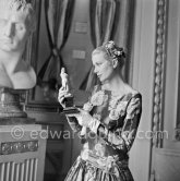 Grace Kelly (later to become Princess Grace) at the Royal Palace just before she met Prince Rainier for the first time. One of Prince Rainier’s personal servants, Michel Demorizi, guided her around some of the great number of rooms of the Royal Palace. Monaco 1955. - Photo by Edward Quinn