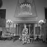 Grace Kelly (later to become Princess Grace) at the Royal Palace just before she met Prince Rainier for the first time. One of Prince Rainier’s personal servants, Michel Demorizi, guided her around some of the great number of rooms of the Royal Palace. Monaco 1955. - Photo by Edward Quinn