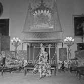 Grace Kelly (later to become Princess Grace) at the Royal Palace just before she met Prince Rainier for the first time. One of Prince Rainier’s personal servants, Michel Demorizi, guided her around some of the great number of rooms of the Royal Palace. Monaco 1955. - Photo by Edward Quinn