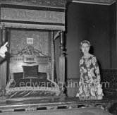 Grace Kelly (later to become Princess Grace) at the Royal Palace just before she met Prince Rainier for the first time. One of Prince Rainier’s personal servants, Michel Demorizi, guided her around some of the great number of rooms of the Royal Palace. Monaco 1955. - Photo by Edward Quinn
