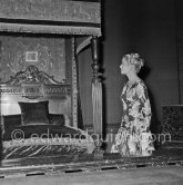 Grace Kelly (later to become Princess Grace) at the Royal Palace just before she met Prince Rainier for the first time. One of Prince Rainier’s personal servants, Michel Demorizi, guided her around some of the great number of rooms of the Royal Palace. Monaco 1955. - Photo by Edward Quinn