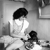 Suzanne Levesi, a young actress and model, known on English television as “Monte Carlo Hot Baby”. Villefranche 1953. - Photo by Edward Quinn