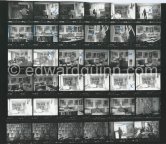 Richard Paul Lohse, one of the main representatives of the concrete and constructive art movements, 1975 at his studio in Zurich. - Photo by Edward Quinn