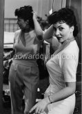 First photos of Gina Lollobrigida. Cannes Film Festival 1952. - Photo by Edward Quinn