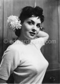 First photos of Gina Lollobrigida. Cannes Film Festival 1952. - Photo by Edward Quinn