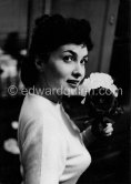 First photos of Gina Lollobrigida. Cannes Film Festival 1952. - Photo by Edward Quinn