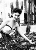 First photos of Gina Lollobrigida. Cannes Film Festival 1952. - Photo by Edward Quinn