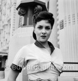 First photos of Gina Lollobrigida. Cannes Film Festival 1952. - Photo by Edward Quinn