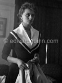 Sophia Loren at the Carlton Hotel, Cannes 1955. - Photo by Edward Quinn