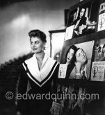 Sophia Loren at the Carlton Hotel, Cannes 1955. - Photo by Edward Quinn