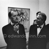 André Malraux, Aimé Maeght. Inauguration of the Fondation Maeght. Saint-Paul-de-Vence 1964. - Photo by Edward Quinn