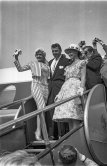 When Jayne Mansfield came to the Cannes Film Festival in 1958, she had just married Mickey Hargitay, the ex-muscle man in Mae West’s nightclub act and former Mr. Universe. From the moment of her arrival at Nice Airport, Jayne had to fight her way through a crowd of fans and journalists. Nice Airport 1958. - Photo by Edward Quinn