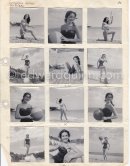 Miriam Martel, French starlet. Monte Carlo 1950. Contact prints. Photos from original negatives available. - Photo by Edward Quinn